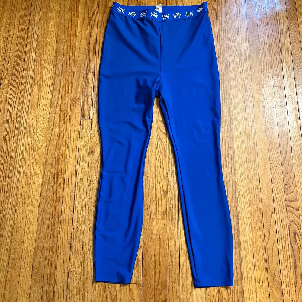 Yitty Leggings Womens 1X Blue High Rise Compression Pants